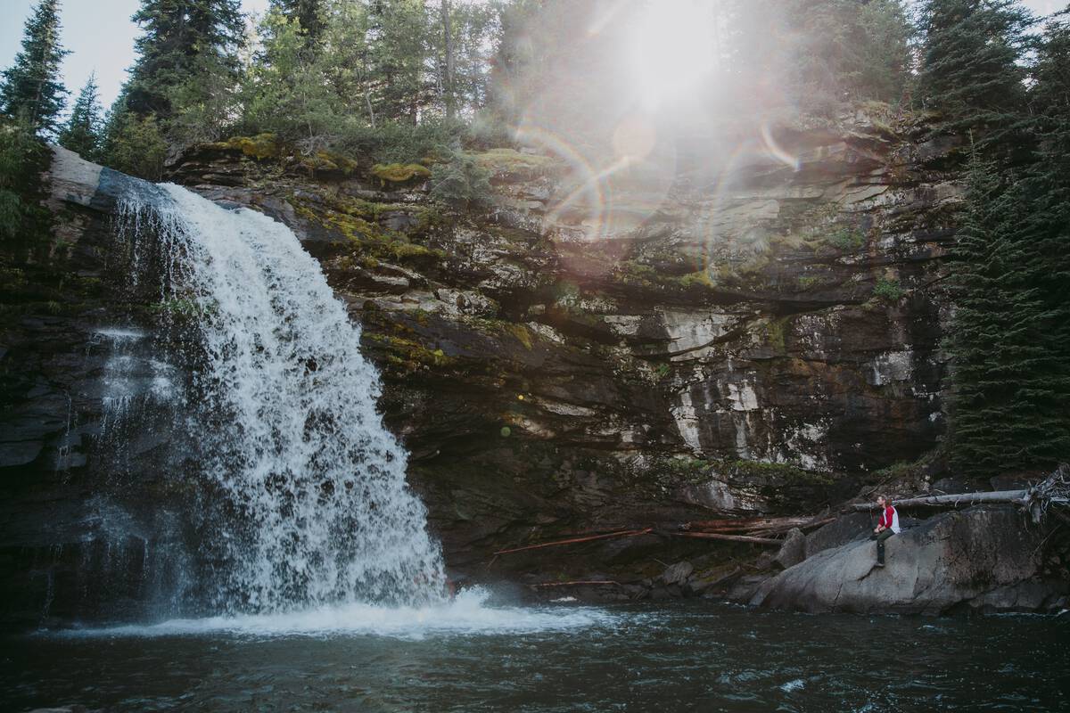 Babcock Falls, Tumbler Ridge UNESCO Global Geopark